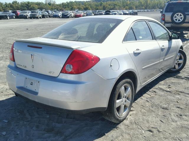 1G2ZH57N184127881 - 2008 PONTIAC G6 GT SILVER photo 4