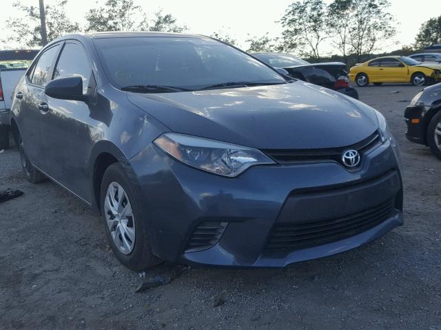 2T1BPRHE7EC056345 - 2014 TOYOTA COROLLA EC GRAY photo 1