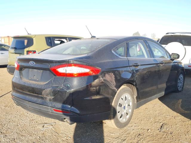 3FA6P0G77DR357891 - 2013 FORD FUSION S BLACK photo 4