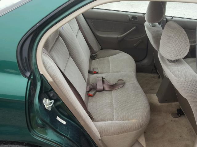 2HGEJ6615XH584215 - 1999 HONDA CIVIC BASE GREEN photo 6