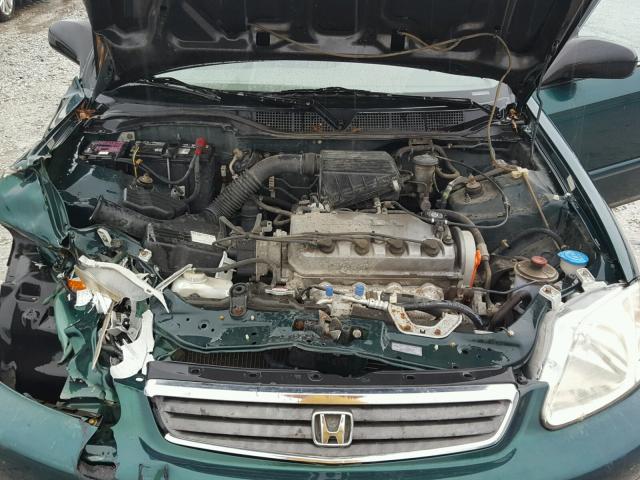2HGEJ6615XH584215 - 1999 HONDA CIVIC BASE GREEN photo 7