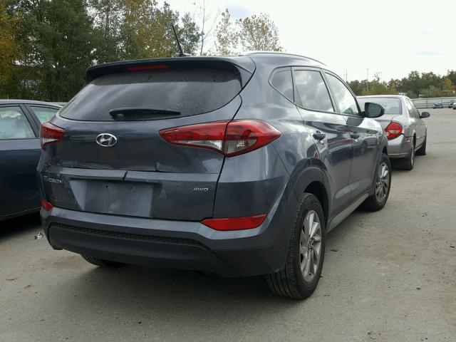 KM8J3CA47HU315490 - 2017 HYUNDAI TUCSON LIM GRAY photo 4