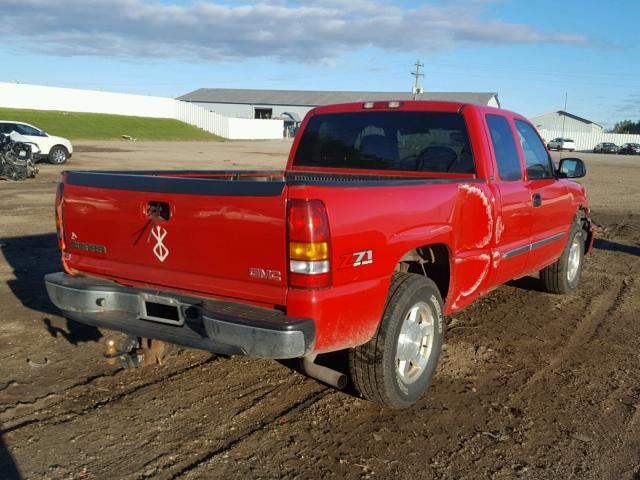 2GTEK19T941255792 - 2004 GMC NEW SIERRA RED photo 4