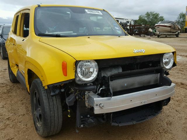 ZACCJAAB4HPF37377 - 2017 JEEP RENEGADE S YELLOW photo 1