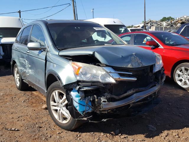 5J6RE4H78AL034358 - 2010 HONDA CR-V EXL GREEN photo 1