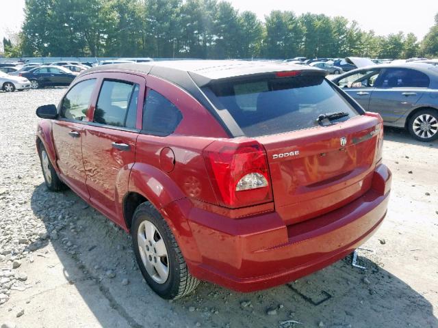 1B3HB28AX9D180939 - 2009 DODGE CALIBER SE RED photo 3