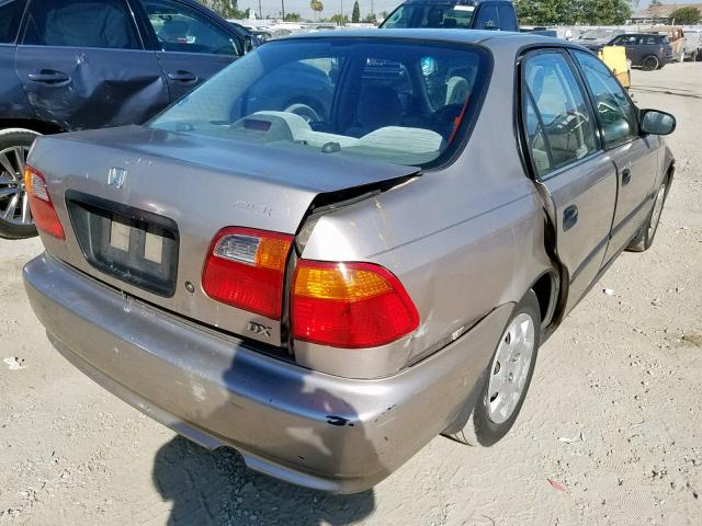 2HGEJ6626YH520582 - 2000 HONDA CIVIC DX GOLD photo 4