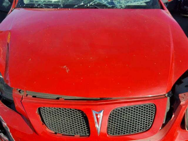 1G2AL18F687123870 - 2008 PONTIAC G5 RED photo 7