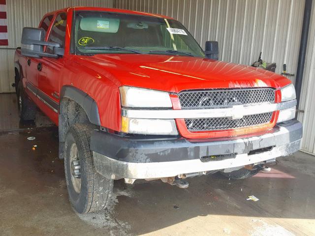 1GCHK23104F146334 - 2004 CHEVROLET SILVERADO RED photo 1