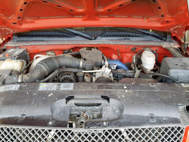 1GCHK23104F146334 - 2004 CHEVROLET SILVERADO RED photo 7