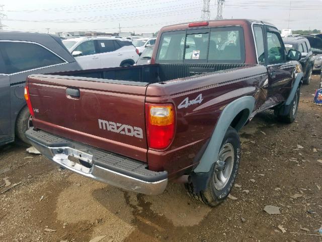 4F4ZR17E63TM19212 - 2003 MAZDA B4000 CAB MAROON photo 4