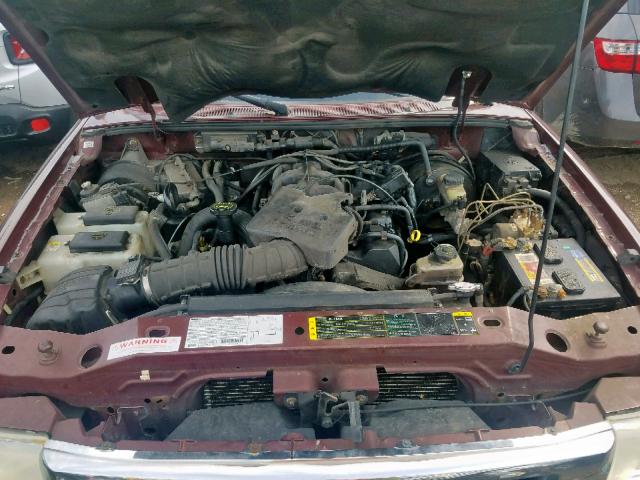 4F4ZR17E63TM19212 - 2003 MAZDA B4000 CAB MAROON photo 7