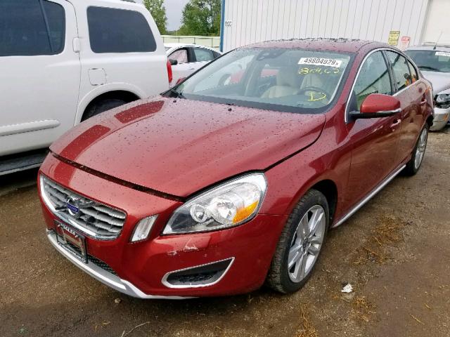 YV1622FS3C2021985 - 2012 VOLVO S60 T5 RED photo 2