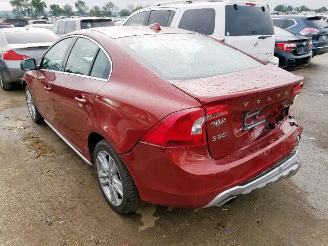 YV1622FS3C2021985 - 2012 VOLVO S60 T5 RED photo 3