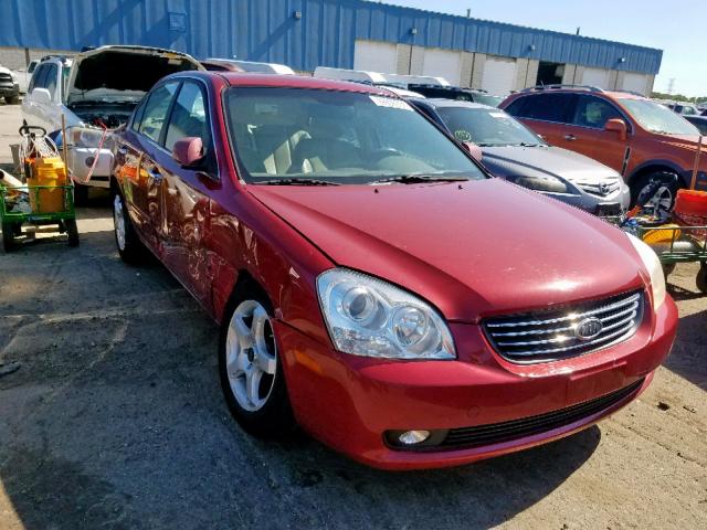 KNAGE124975142072 - 2007 KIA OPTIMA LX RED photo 1