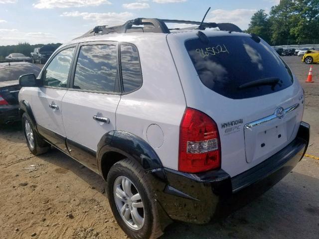 KM8JN12D77U523770 - 2007 HYUNDAI TUCSON SE WHITE photo 3