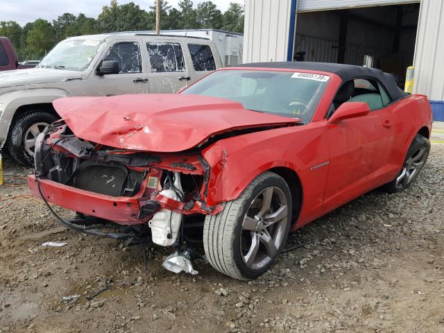 2G1FK3DJ3B9197966 - 2011 CHEVROLET CAMARO 2SS RED photo 2