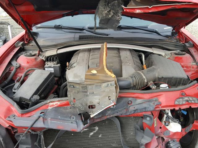 2G1FK3DJ3B9197966 - 2011 CHEVROLET CAMARO 2SS RED photo 7