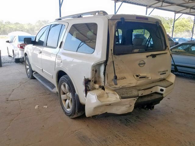 5N1BA0ND3AN614218 - 2010 NISSAN ARMADA SE WHITE photo 3