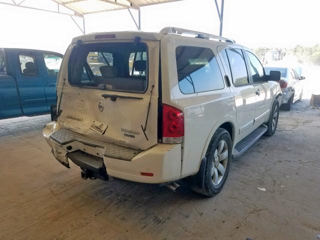 5N1BA0ND3AN614218 - 2010 NISSAN ARMADA SE WHITE photo 4