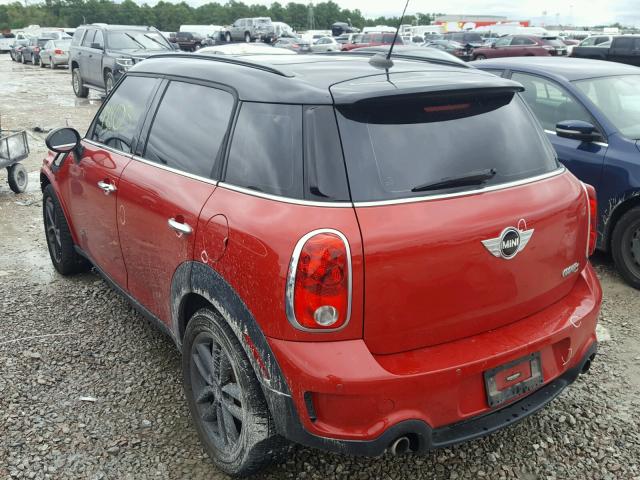 WMWZC5C53DWM15963 - 2013 MINI COOPER S C RED photo 3