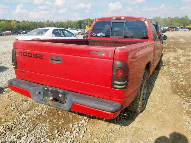 1B7GL22X7YS739121 - 2000 DODGE DAKOTA SILVER photo 4