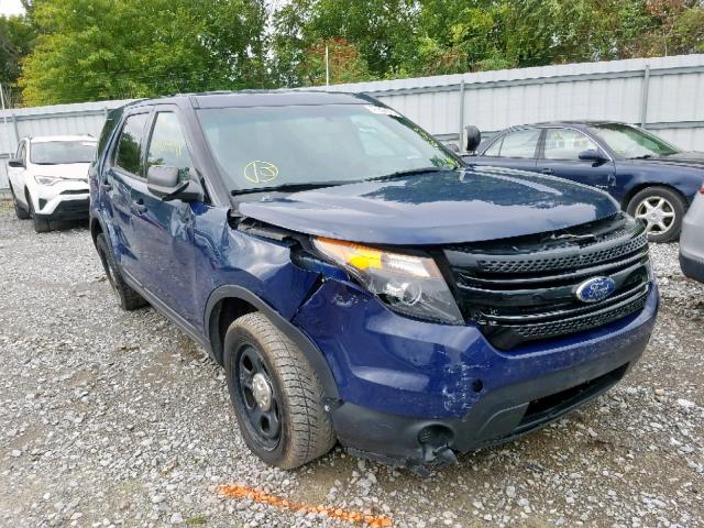 1FM5K8AR1FGC26734 - 2015 FORD EXPLORER P BLUE photo 1