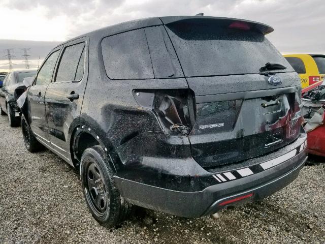 1FM5K8AR2HGA17263 - 2017 FORD EXPLORER P BLACK photo 3