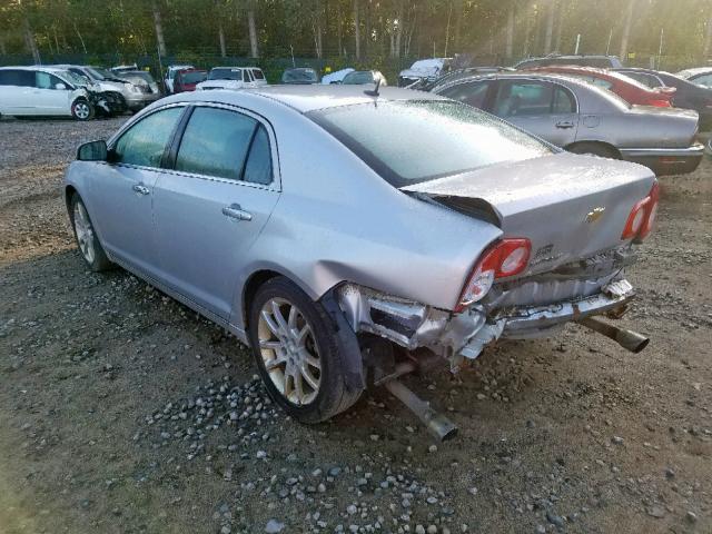 1G1ZE5E77BF391748 - 2011 CHEVROLET MALIBU LTZ ვერცხლისფერი ფოტო 3