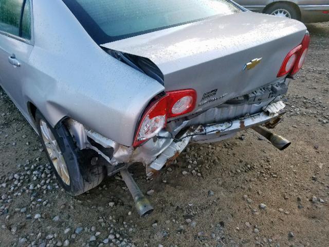 1G1ZE5E77BF391748 - 2011 CHEVROLET MALIBU LTZ ვერცხლისფერი ფოტო 9