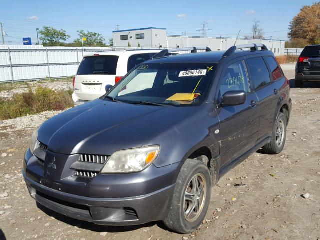 JA4LX31F45U605467 - 2005 MITSUBISHI OUTLANDER GRAY photo 2