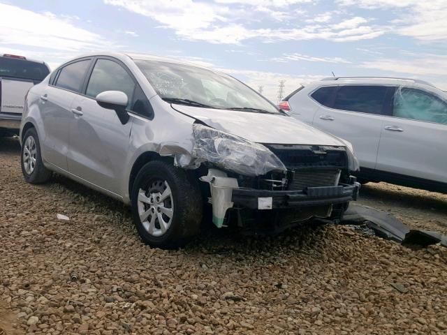 KNADM4A31D6303522 - 2013 KIA RIO LX SILVER photo 1