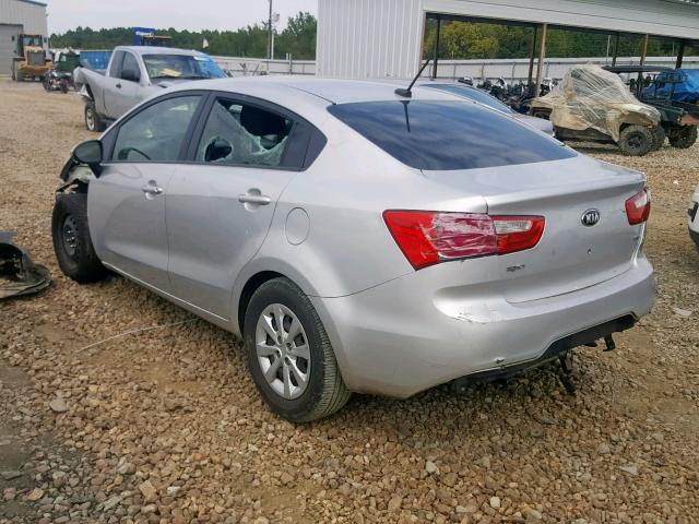 KNADM4A31D6303522 - 2013 KIA RIO LX SILVER photo 3