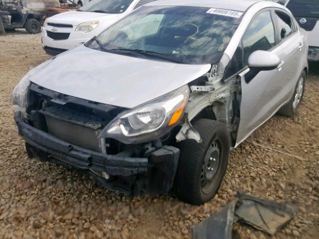 KNADM4A31D6303522 - 2013 KIA RIO LX SILVER photo 9