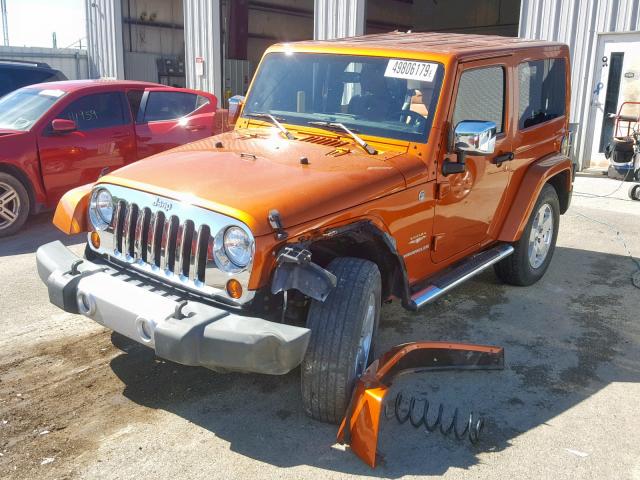 1J4GA5D10BL561855 - 2011 JEEP WRANGLER S ORANGE photo 2