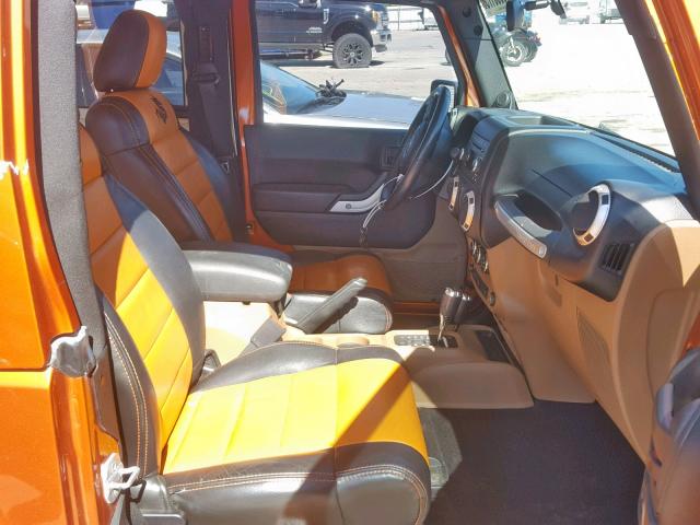 1J4GA5D10BL561855 - 2011 JEEP WRANGLER S ORANGE photo 5