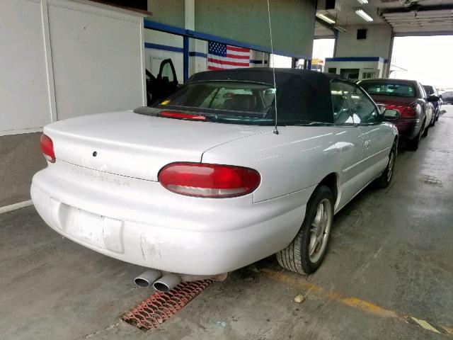 3C3EL55H0WT300808 - 1998 CHRYSLER SEBRING JX WHITE photo 4