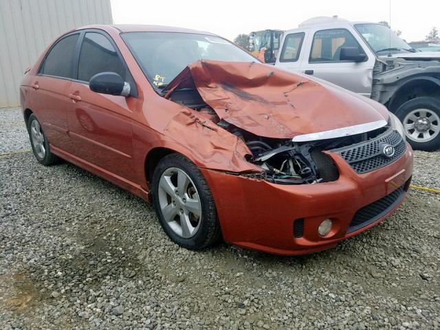 KNAFE121285021113 - 2008 KIA SPECTRA EX ORANGE photo 1