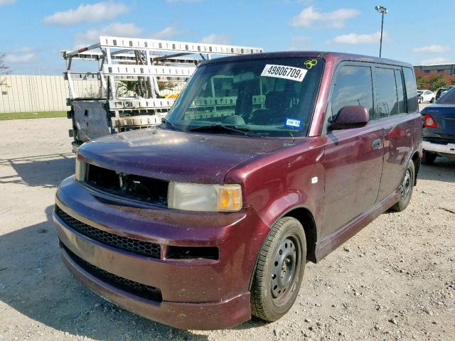 JTLKT334750170058 - 2005 TOYOTA SCION XB Бордовый фото 2
