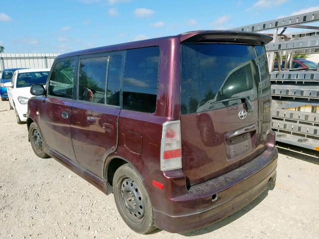 JTLKT334750170058 - 2005 TOYOTA SCION XB Бордовый фото 3