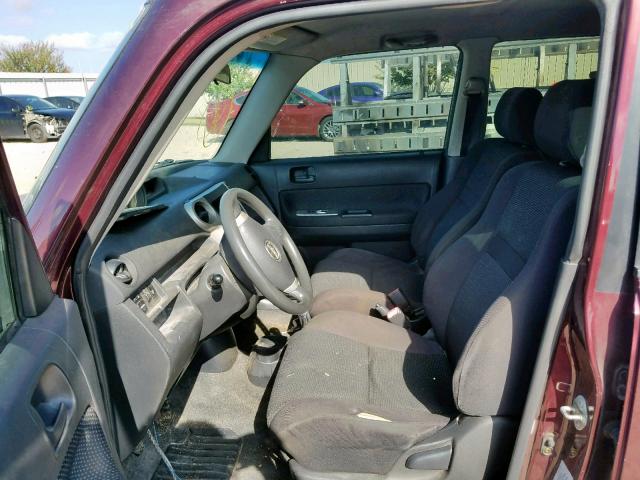 JTLKT334750170058 - 2005 TOYOTA SCION XB Бордовый фото 5