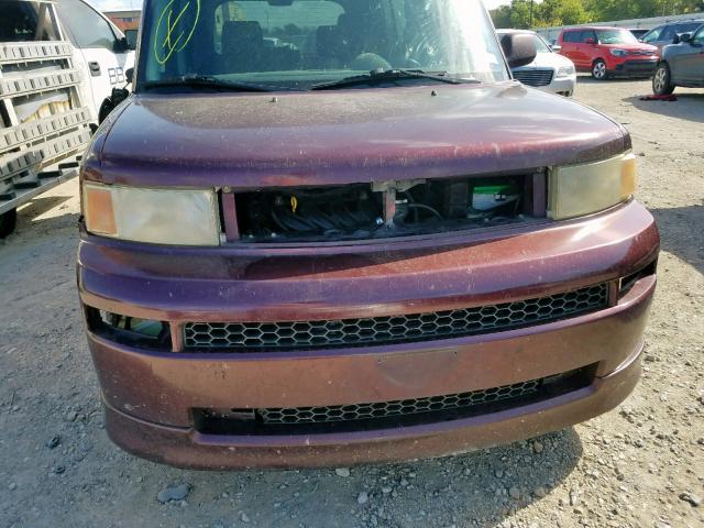 JTLKT334750170058 - 2005 TOYOTA SCION XB Бордовый фото 9
