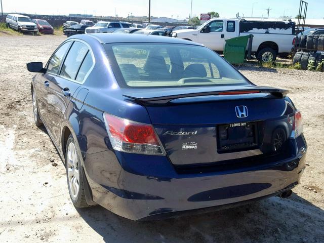 JHMCP26798C002556 - 2008 HONDA ACCORD EX BLUE photo 3