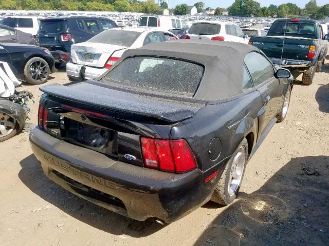 1FAFP45X04F208844 - 2004 FORD MUSTANG GT BLACK photo 4