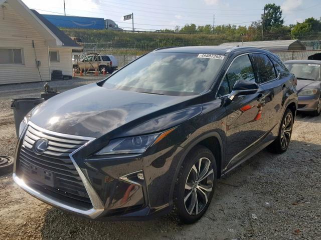 2T2BGMCA4JC022554 - 2018 LEXUS RX 450H BLACK photo 2