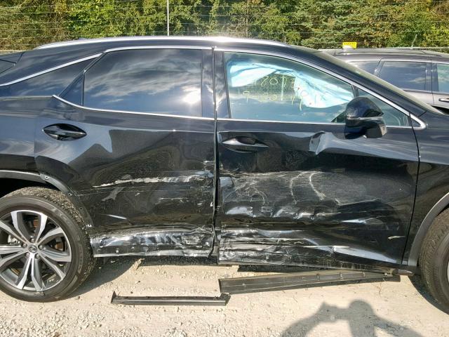 2T2BGMCA4JC022554 - 2018 LEXUS RX 450H BLACK photo 9