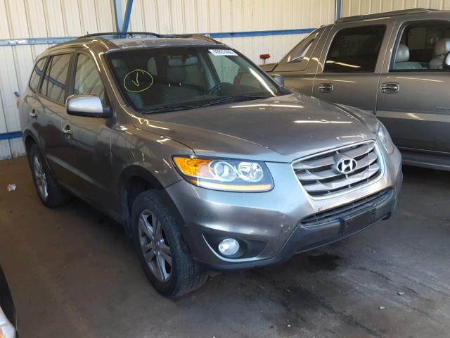 5XYZK4AG2BG035026 - 2011 HYUNDAI SANTA FE L GRAY photo 1