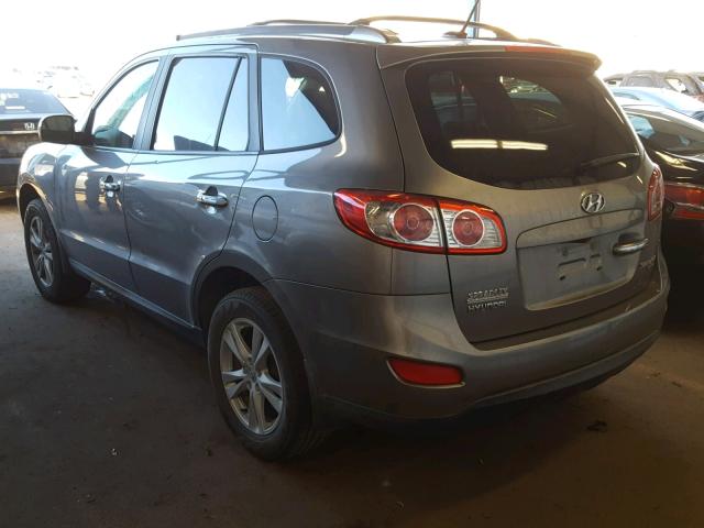 5XYZK4AG2BG035026 - 2011 HYUNDAI SANTA FE L GRAY photo 3