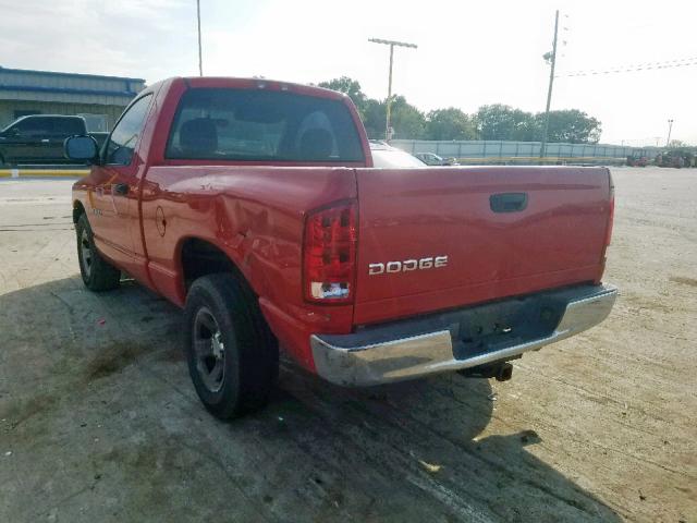 1D7HA16N82J224466 - 2002 DODGE RAM 1500 RED photo 3