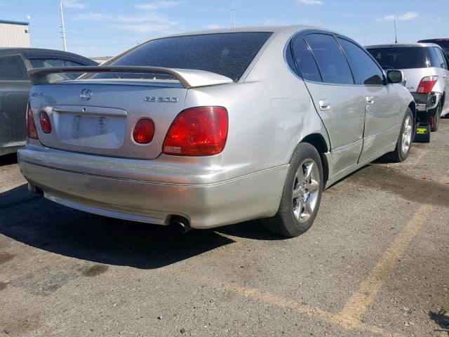 JT8BD69S810124411 - 2001 LEXUS GS 300 GRAY photo 4